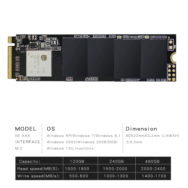 M.2 SSD PCIe NVMe 1 ТБ жесткий диск 1024 ГБ pcie m2 внутренний для MSI Тетрадь/Thinkpad P50|Внутренние