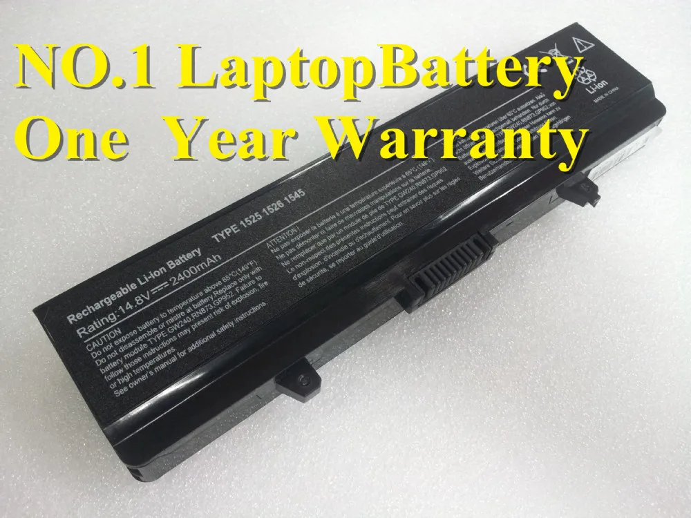 

4 CELL Black NEW Battery for Dell D608H Vostro 500 1525 1526 1545 1546 PP29L PP41L 1750 GW240 RN873 RU573 X284G