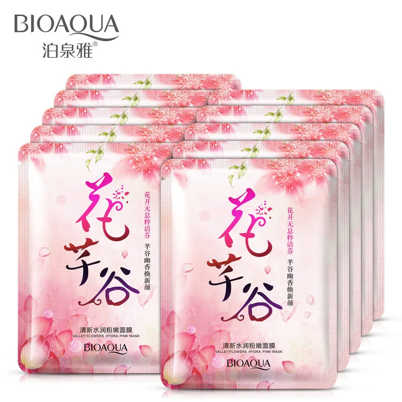 BIOAQUA 1 шт. экстракт цветов уход за кожей растительная маска для лица глубокое