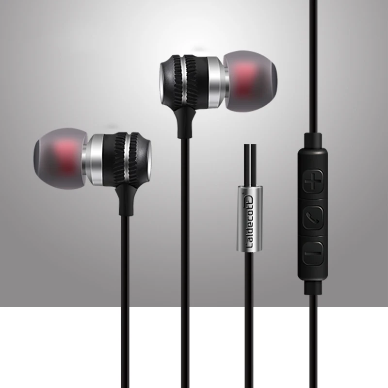 Metal Aluminum Earphone Head phone Stereo 3 5mm Quality Metal Earphones For Samsung iphone Xiaomi MP3 Auriculares Original Brand
