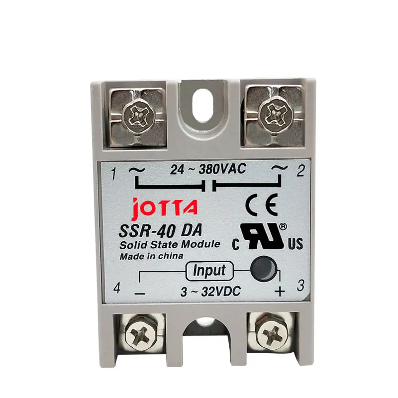 SSR-10DA/25DA/40DA DC управление AC SSR белый корпус Однофазное твердотельное реле