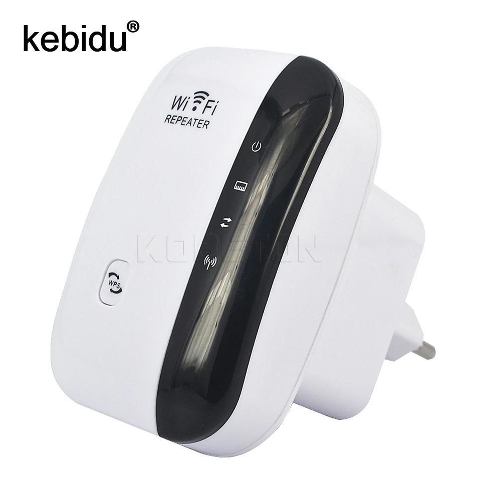 

Kebidu Wireless N Wifi Repeater 802.11N/B/G Network Router 300Mbps Range Expander Signal Antennas Booster for Enterprise EU/US