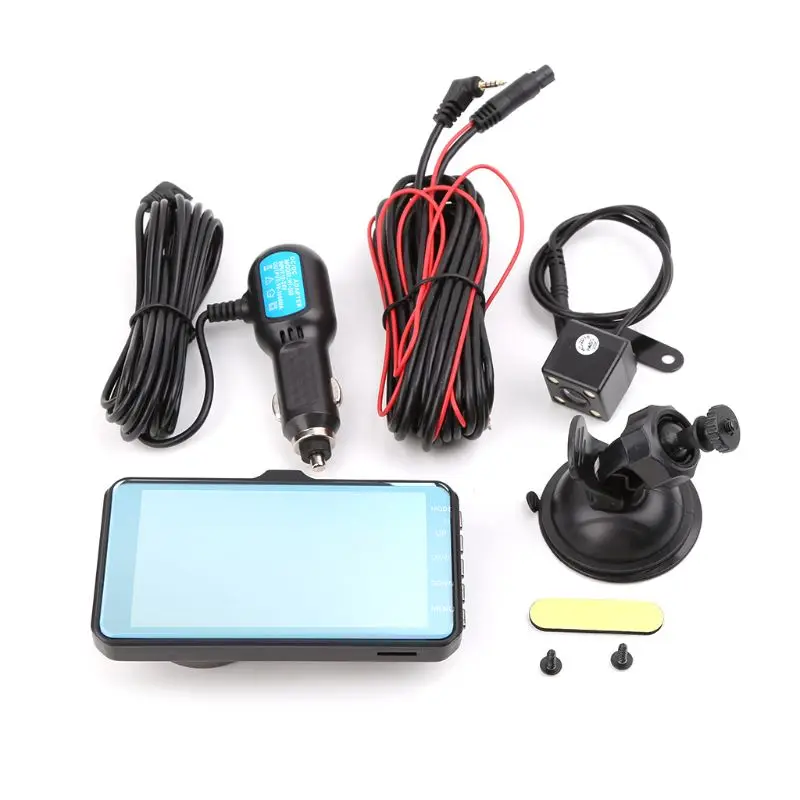 Car DVR Camera Dual Lens IPS 4.0 Full HD 1080P Video Recorder Night Vision Car Camcorder DVR Dash Cam