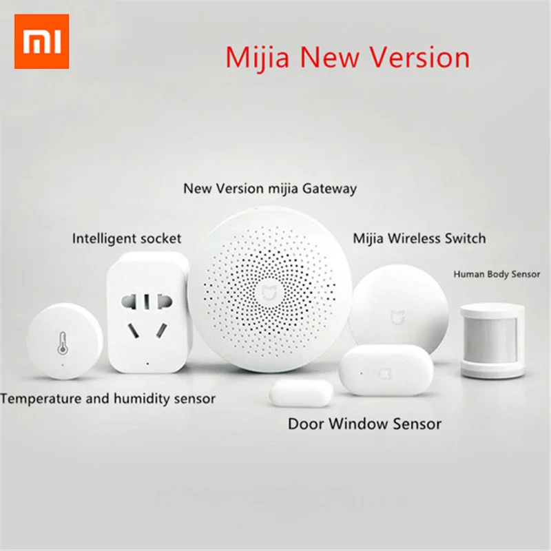 

Xiaomi mijia Smart Home Kits Gateway Hub Door Window Sensor Human body Sensor Cube Wireless Switch Humidity Zigbee Plug D5