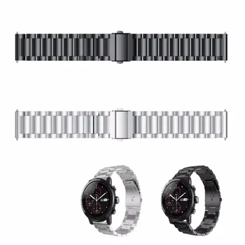 

High Quality Stainless Steel Watch Band 22mm Link Strap for Huami 2/2s stratos Watch Bracelet Quick Release Link Watchband
