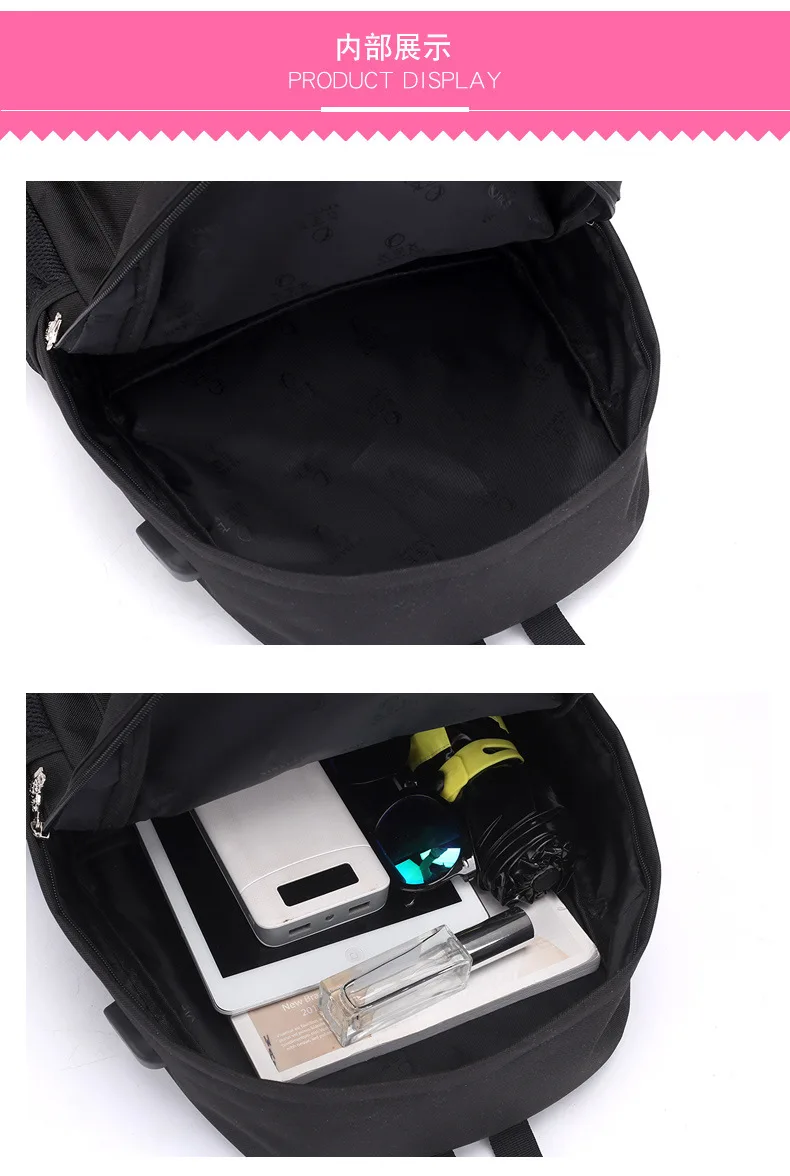 Высококачественный Водонепроницаемый Школьный рюкзак с карандашом, чехол, аниме Светящийся рюкзак для ноутбука для подростков, школьная сумка для мальчиков