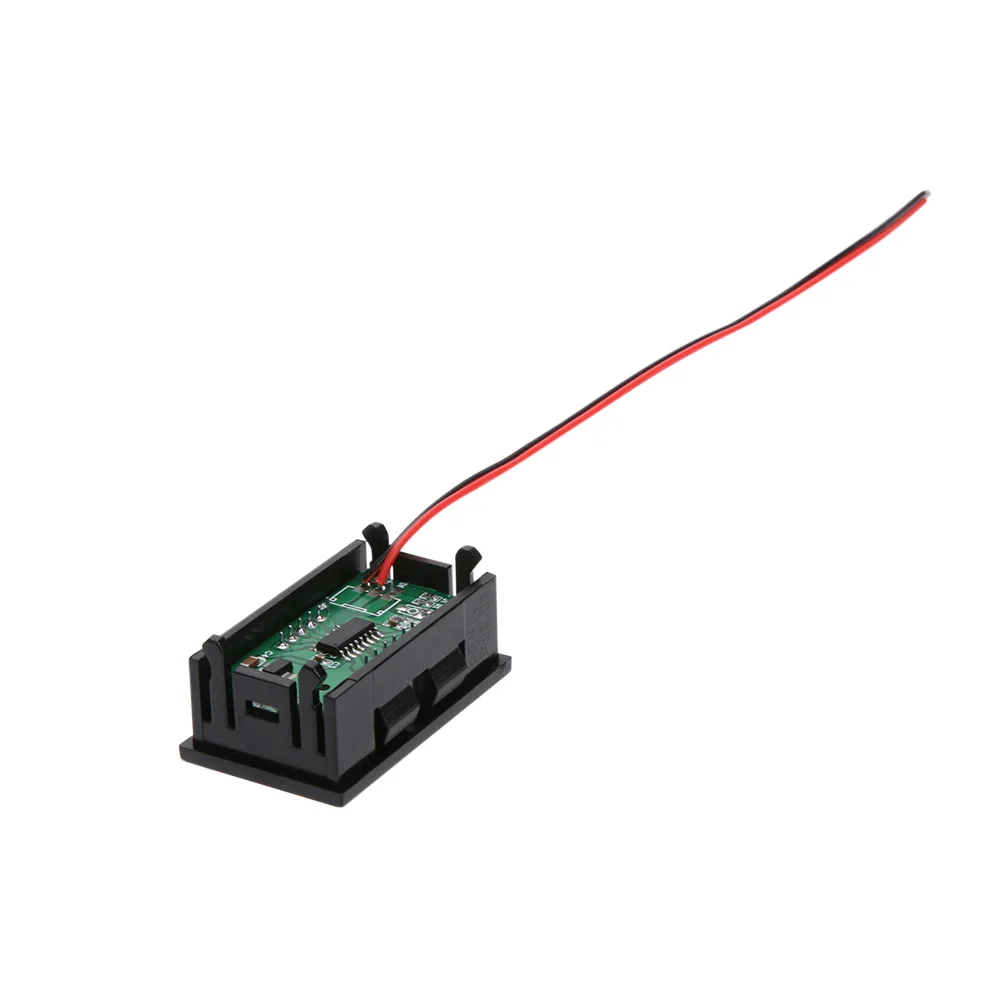 DC мини-вольтметр цифровой Напряжение измерения 2-проводной светодиодный Панель микрометр многофункциональный электрический инструмент Напряжение индикатор