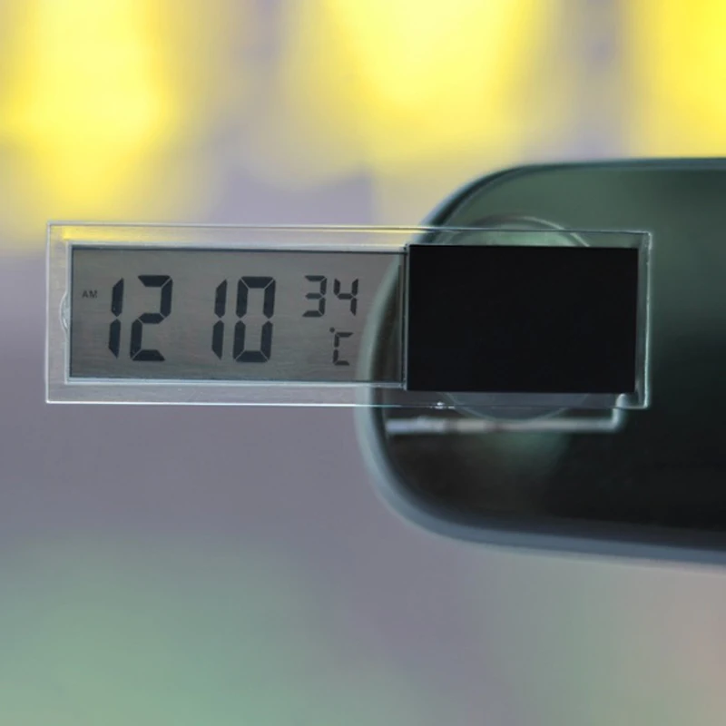 2 в 1 автомобильные цифровые ЖК-электронные часы термометр модные Универсальные Автомобильные электронные часы автомобильные аксессуары