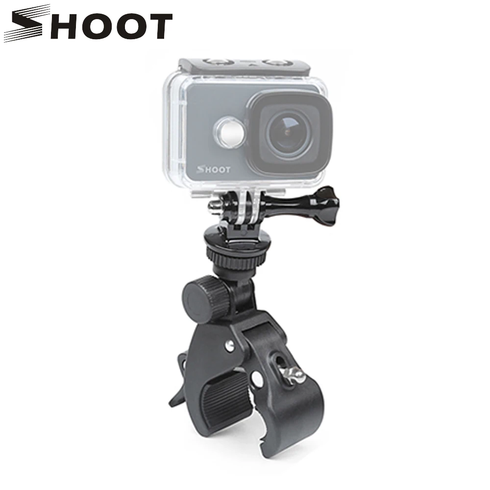 

Bicycle Handlebar Handle Clamp Camera Mount for GoPro Hero 5 6 4 SJCAM Xiaomi Yi Lite 4K H9 Bike Clip Holder Accessories