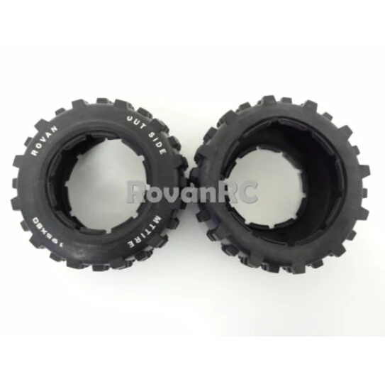 Задние шины для грузовиков 1/5 Rovan (2) 195x80 подходят двигателя HPI baha 5T 5SC King | Игрушки и