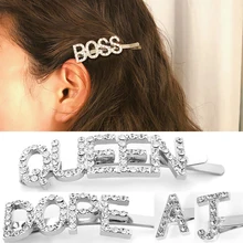 На заказ, с именем, буквами, инициалами, забавные монограммы, буквы со стразами, заколки для волос, свадебные женские ювелирные изделия, подарки для жены, мамы, BFF