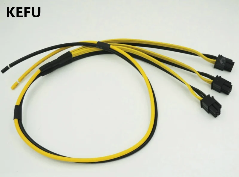 5 шт./лот высококачественный ATX 3 PCI E 6PIN PC видеокарта DIY Кабель питания 12AWG + 18AWG
