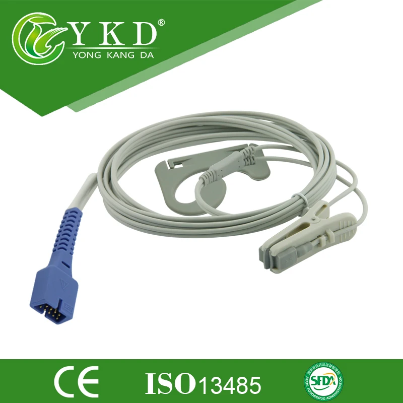 Nellcor DS100A Adult ear lobe pulse sensor,nellcor oximax spo2 probe,9