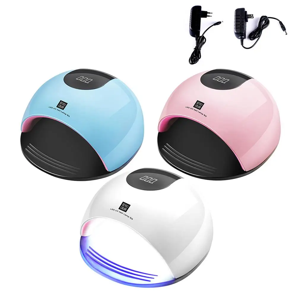 

80WIntelligent Induction Nail Polish Nail Dryer Lamp Led Phototherapy Machine Cure For All Gels Easy To Carry Glue Baking Lamps