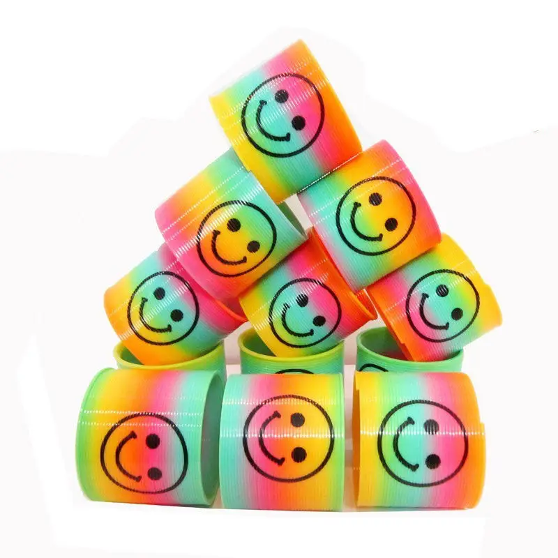 

Smiley Mini Springs Pinata Party Bag Fillers Wedding Kids Toy Prize Spring Ring