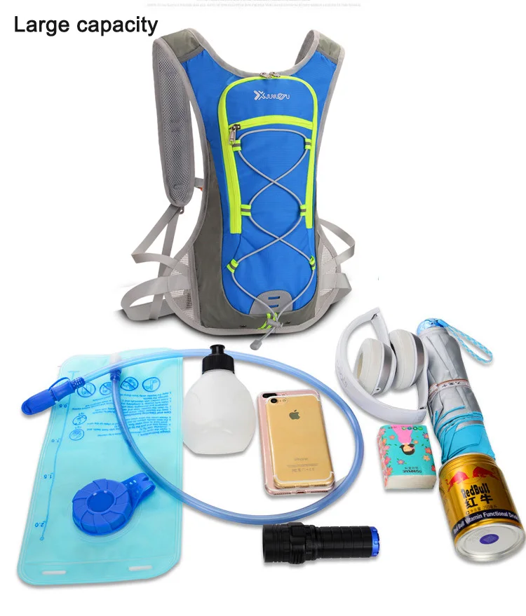 Discount 2In 1 Cycling Backpack Water Bag Waterproof Shoulder Backpack Ultralight Sport Riding MTB Hydration Backpack Running Bicycle Bag 78