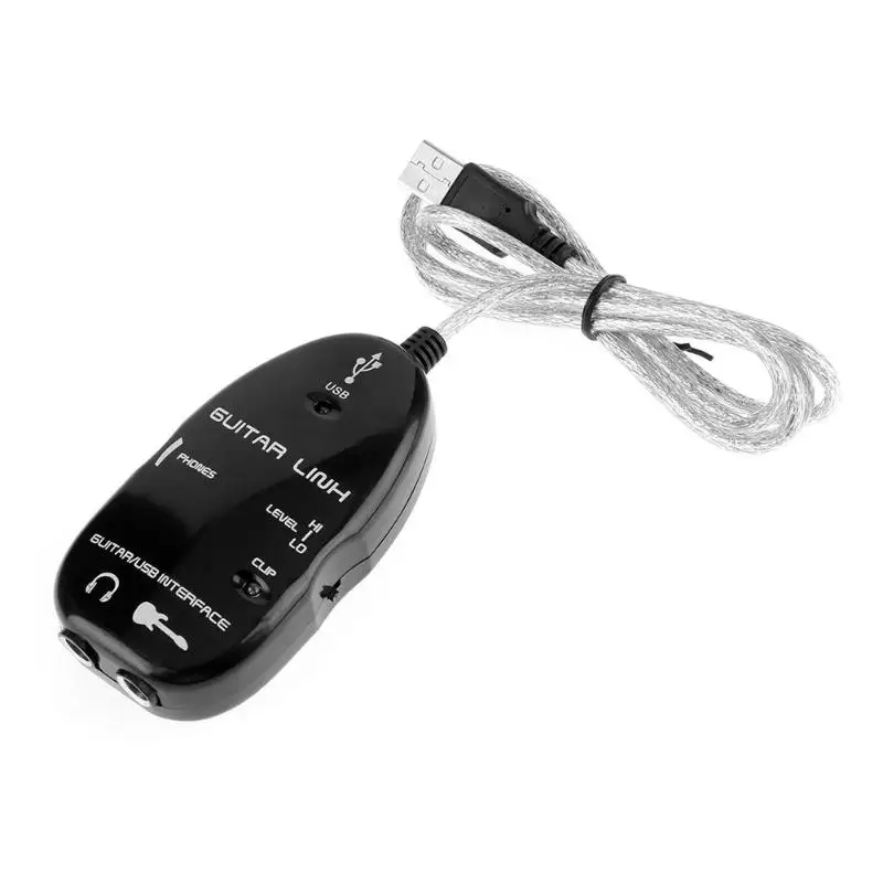 Interfaz de audio Guitar to USB Sound Player Sound Card Effector Interface Link Audio Cable External Card usb sound card,sound card