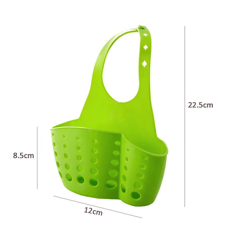LIYIMENG Sink Shelf Kitchen Sponge Drain Holder Storage Bag Toilet Soap Shelf Organizer Rack Hanging Basket Double Hanging Hag Rack B7