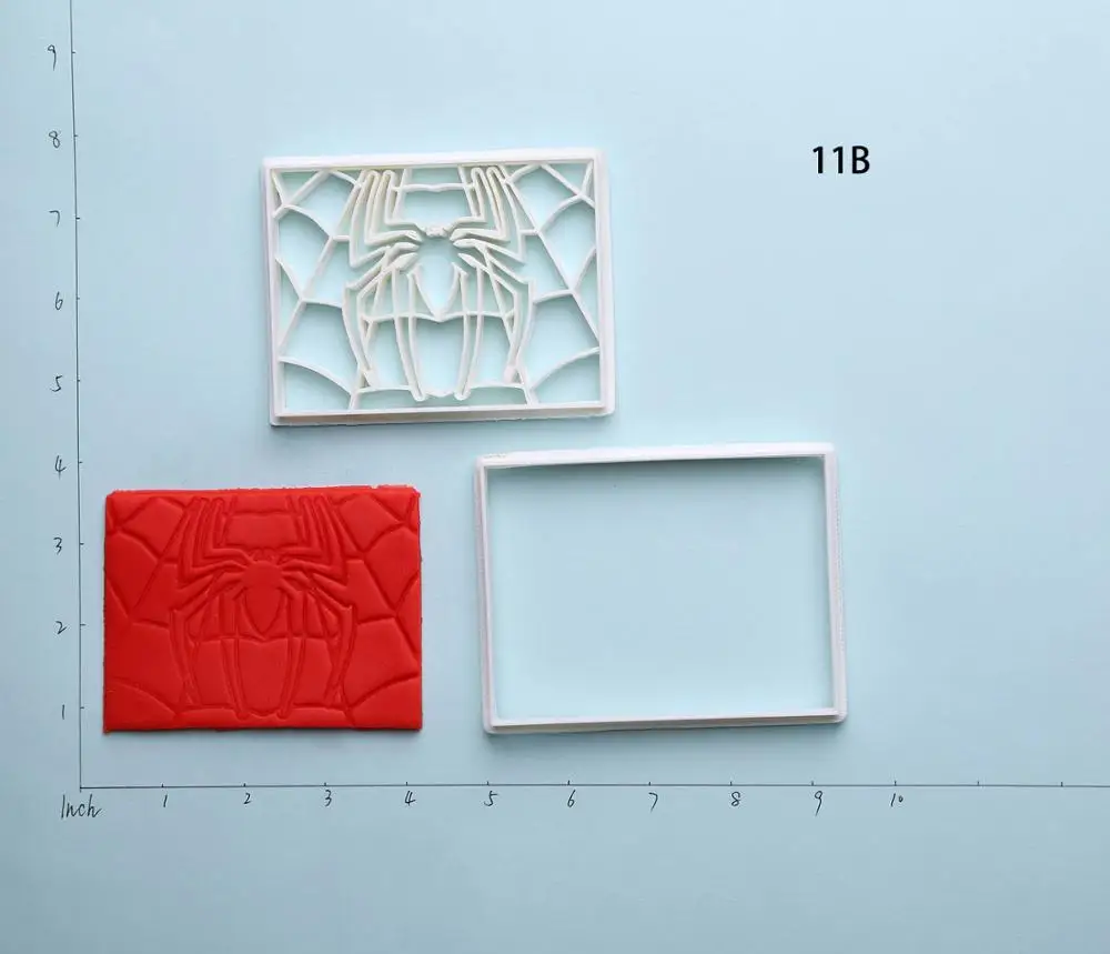 Супер герой паук формочки для тортов на заказ 3D печатные формочки для печенья набор формы для выпечки кекса - Цвет: spider 6 inch