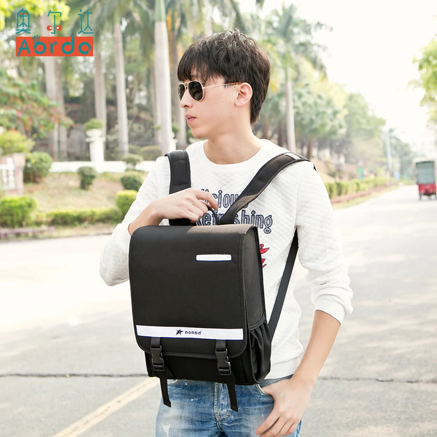 AORDA Japan Style Backpack For Teenage Boys Blue/Black School Bags For Girls Casual Travel