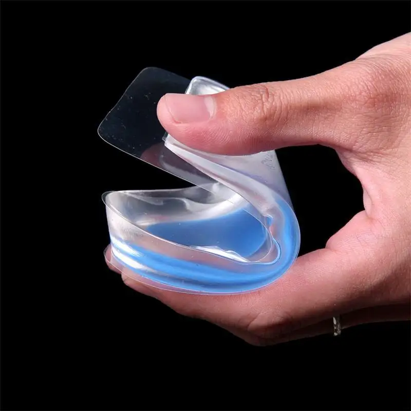 Silicon Gel Heel Cushion Insoles Soles Relieve Foot Pain Protectors Spur Support Shoe Pad Feet Care Inserts Health 1Pair -2
