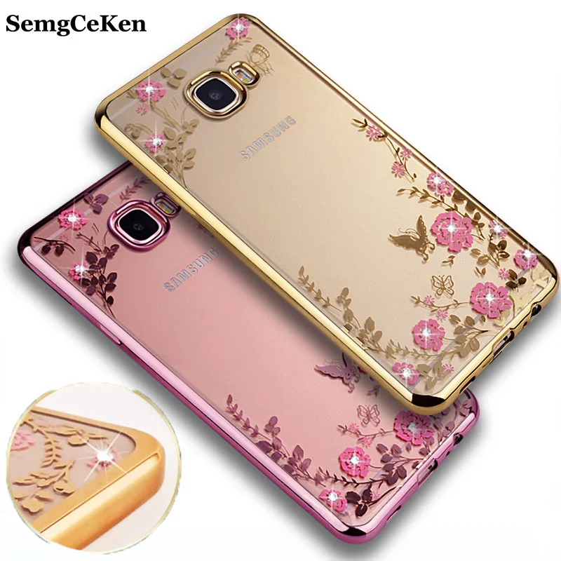 

SemgCeKen luxury original tpu coque cover case for samsung galaxy a5 2017 a520 silicon silicone clear soft diamond phone back