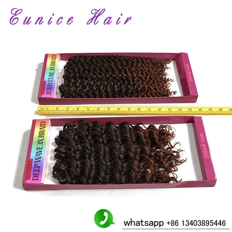 Freetress jerry curl 3x braids, deep wave crochet braids (14)