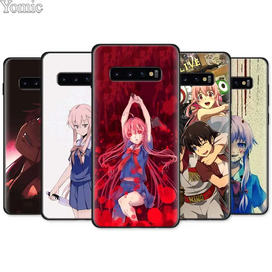 

Anime Future diary Mirai Nikki Black Silicone Case for Samsung Galaxy S10e S10 S8 S9 Plus S7 A40 A50 A70 Note 8 9 Soft Case