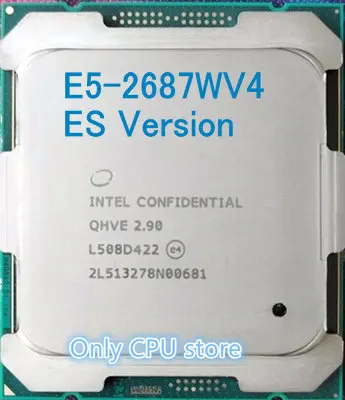 E5-2687WV4 Intel Xeon ES версии E5 2687WV4 qhve 2,90 ГГц 12-жильная 30 Мб smartcache E5 2687W V4 LGA2011-3 160W