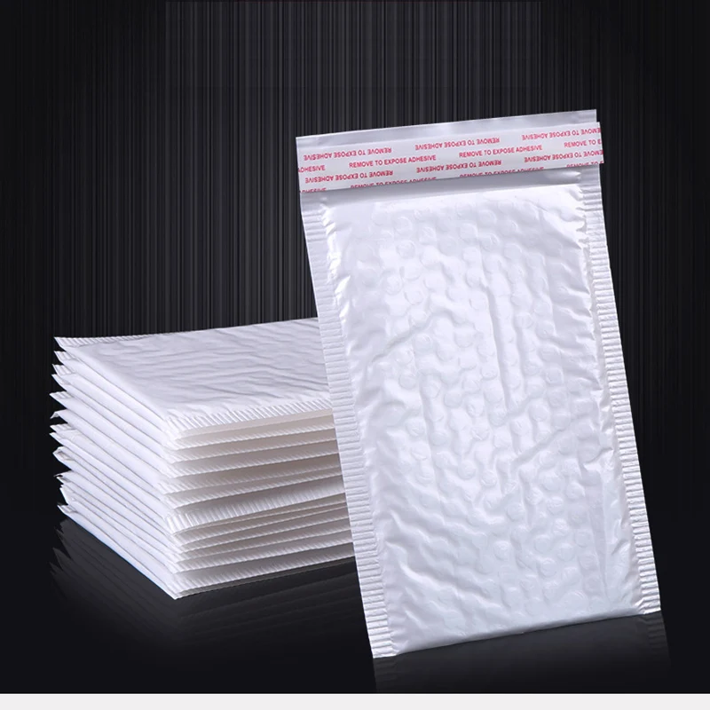 

10pc / piece. Various sizes white foam bag envelope foam aluminum foil office packaging envelope moisture-proof vibration bag