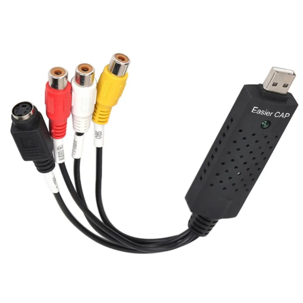 Портативный адаптер Easycap USB 2 0 для аудио и видеосъемки VHS на DVD Win7/8/XP/Vista|DVR-карты| |