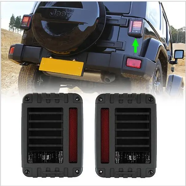 Promotion! 2pcs Auto Rear Brake LightUSA Standard Plug LED Turn Signal Running Reverse Tail Light for jeep | Автомобили и
