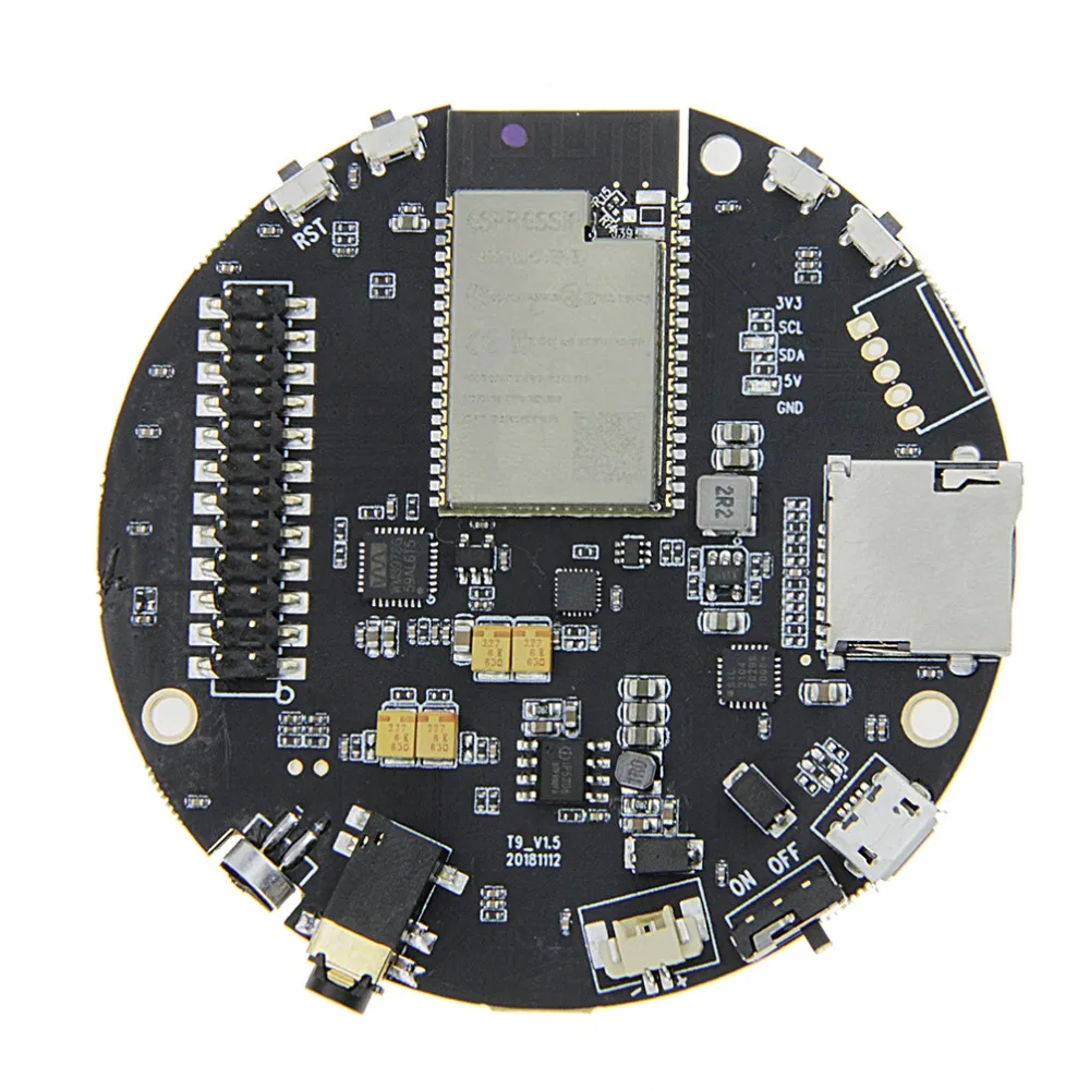 TTGO TAudio V1.5 ESP32 WROVER слот для SD карты Bluetooth Wi Fi модуль MPU9250 WM8978 12 бит WS2812B|Печатные