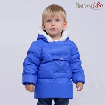 

Baby down coat waterproof children boys girls smock / vesture hooded jacket autumn winter baby clothing