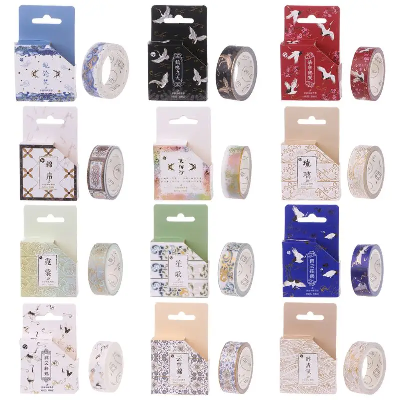 

Masking Gold Foil Glitter Washi Tape Scrapbook Decorative Paper Adhesive Sticker