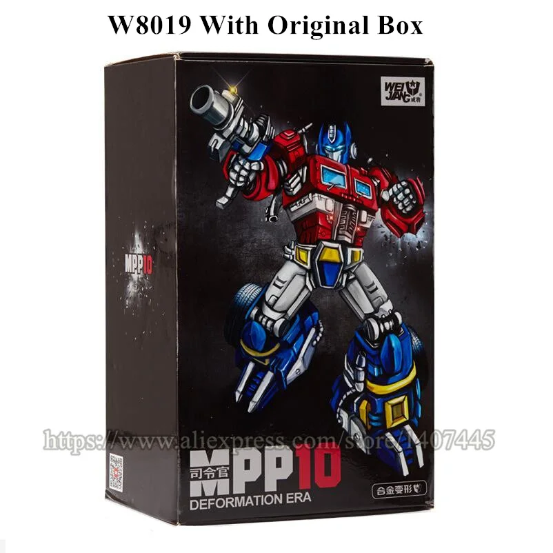 W8019 Original Box WEI Цзян Прохладный MPP10 трансформации, Детские кубики, игрушки для мальчиков; Размер: 33 см аниме негабаритных G1 сплав Robot Car фигурку модель для взрослых подарок Оригинальная коробка - Цвет: W8019 Original Box