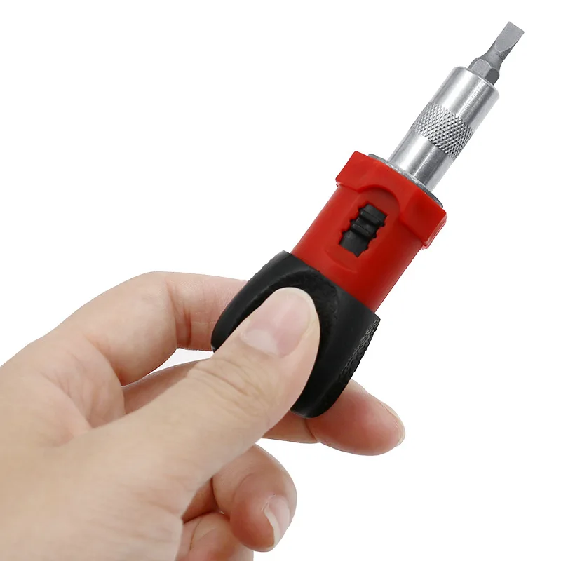 

Multifunction ratchet screwdriver 1/4 Inch Inside Hexagon Interface 180 Degree Adjustable Angles Furniture repair Screwdriver