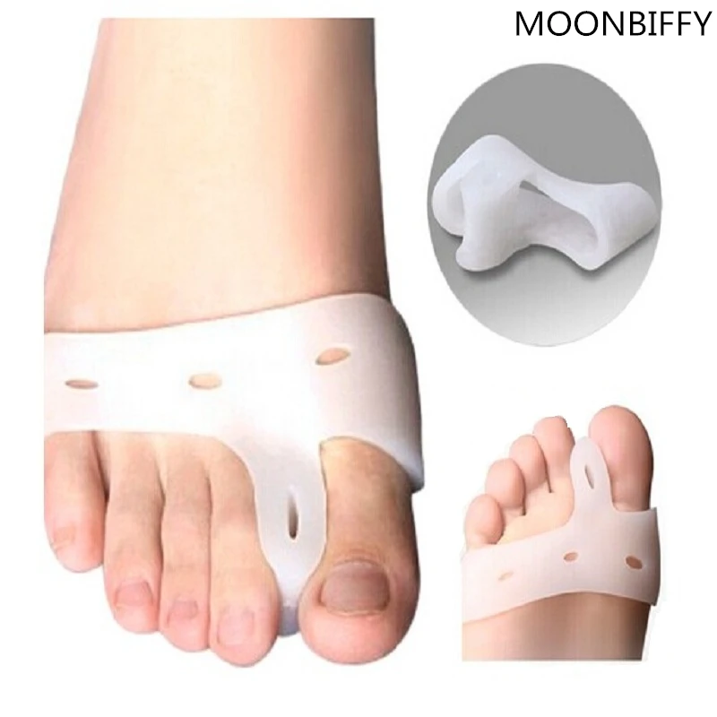 

MOONBIFFY 1 pairs Gel Bunion Hallux Valgus Orthopedic Toe Separator Metatarsal Cushion Forefoot Pad Foot Care Insoles