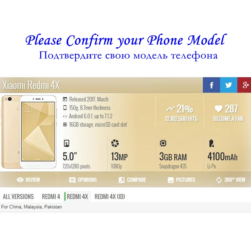 ЖК дисплей с рамкой для Xiaomi Redmi 4X 10 дюймовая сенсорная панель дигитайзер рамка в