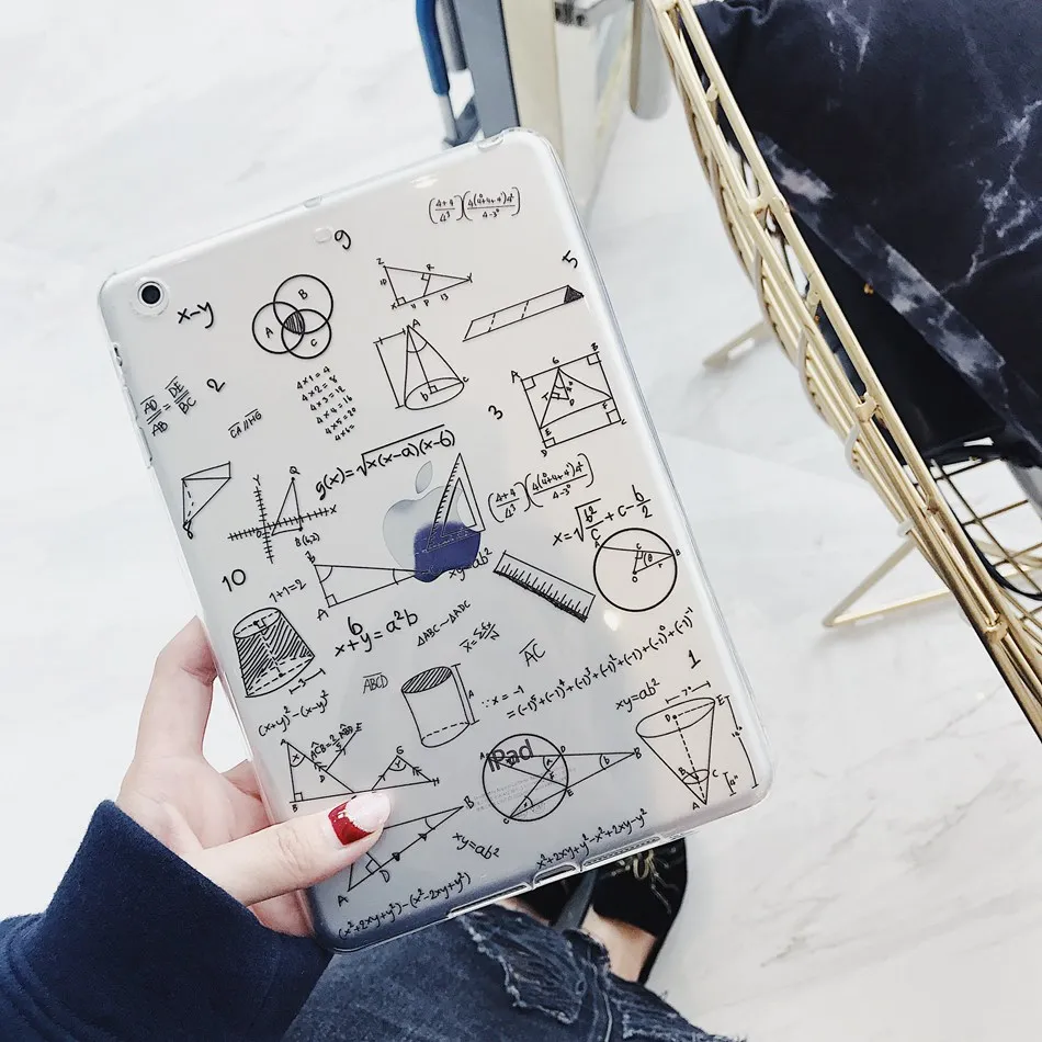 

Axbety For iPad Pro 9.7 Case Fashion Graffiti Leaf Cactus Transparent Cover For iPad Pro 9.7 inch Soft Clear Fitted Case Coque