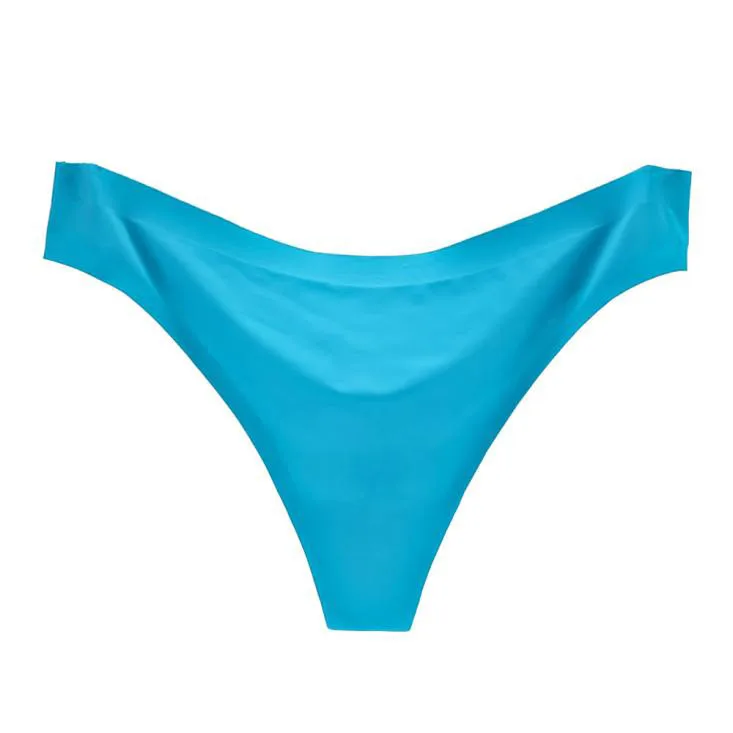 Sexy Women Invisible Underwear g string Briefs G-Strings Ice Silk Seamless thongs Crotch vs pink butt pads bragas cintura alta