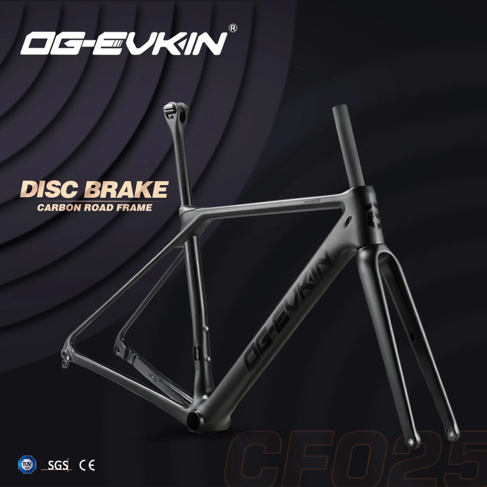 OG-EVKIN CF025 T1000 углеродистая рама для дорожного велосипеда дисковый тормоз UD BB86 дисковые рамы Di2 вилка зажим XS S M L 1-1/8 OG-EVKIN CF025 T1000 углеродистая рама для дорожного велосипеда дисковый тормоз UD BB86 дисковые рамы Di2 вилка зажим XS S M L 1-1/8