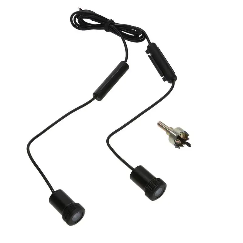 

VODOOL 2pcs Universal 12V LED Car Door Logo Light Welcome Lamp Auto Laser Projector Light for Most Cars Light Logo