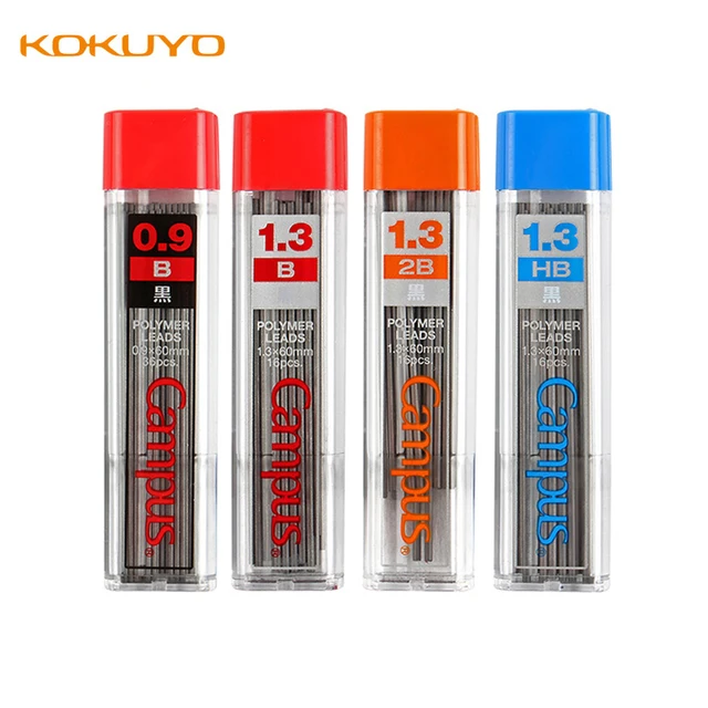 KOKUYO Pencil Lead Refills Black/ Red Refill 1.3 mm For Mechanical