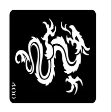 1 Piece Henna Tattoo Templates Flower Tattoo Sticker For Printing Templates Glitter Gragon Tattoo Stencil Paper T001-400EE