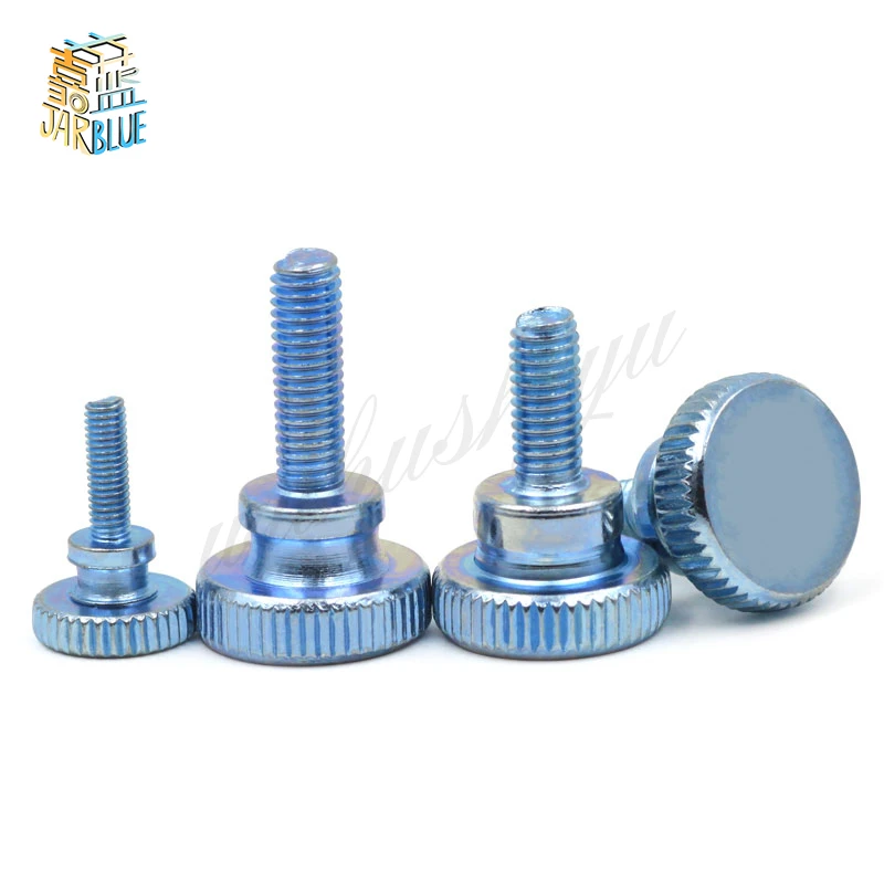 

10Pcs DIN464 GB834 M3 Stainless Steel Knurling Head Knurled Thumb Screw Hand Tighten Curtain Wall Glass Lock Screws HW069