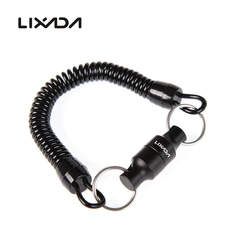 Lixada Fly Fishing Net Release Holder with Hanging Buckle Magnet Net Gear Fishing Tool Fishing Tackle Fish Grip Retention Rope