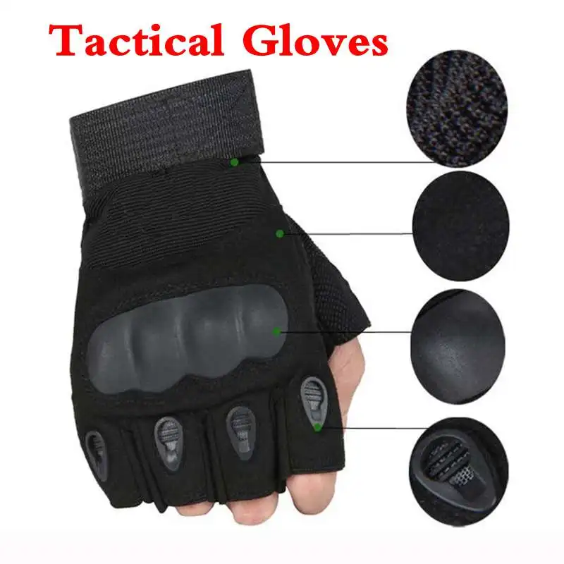 Real Winter Gloves Tactical Gloves Military Cover Fringe Army Anti skid