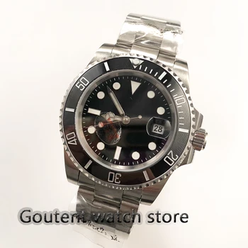 

40mm Corgeut Ceramic bezel Sapphire Crystal Automatic Mens Watch