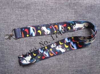

Hot Sale 50 pcs cartoon unicorn Neck Straps Neck Strap Keys Lanyard Key Chains Gift M-10